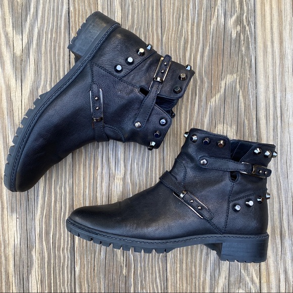 Stuart Weitzman Shoes - Stuart Weitzman Go West Studded Moto Bootie